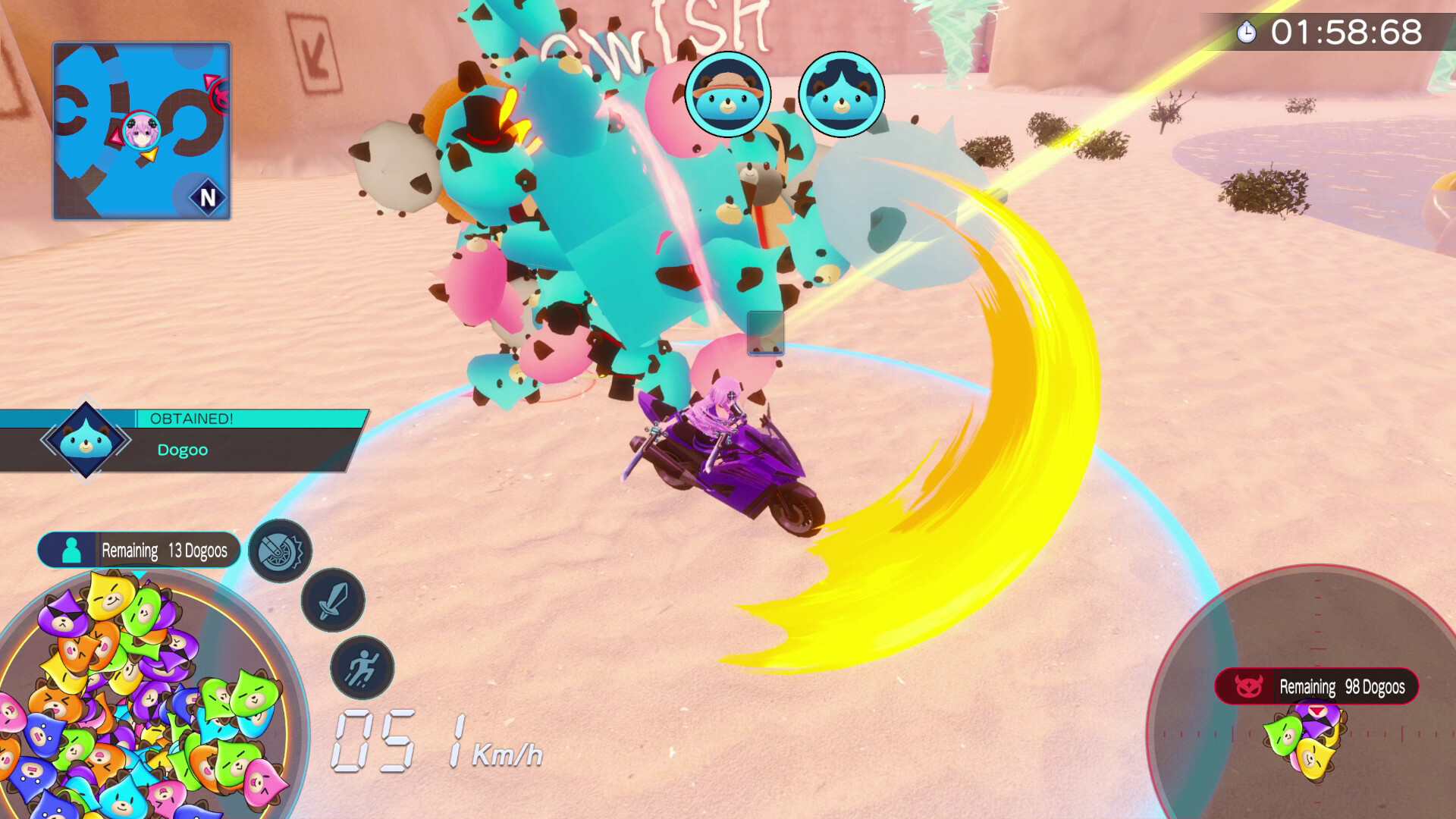 Neptunia Riders VS Dogoos screenshot 7