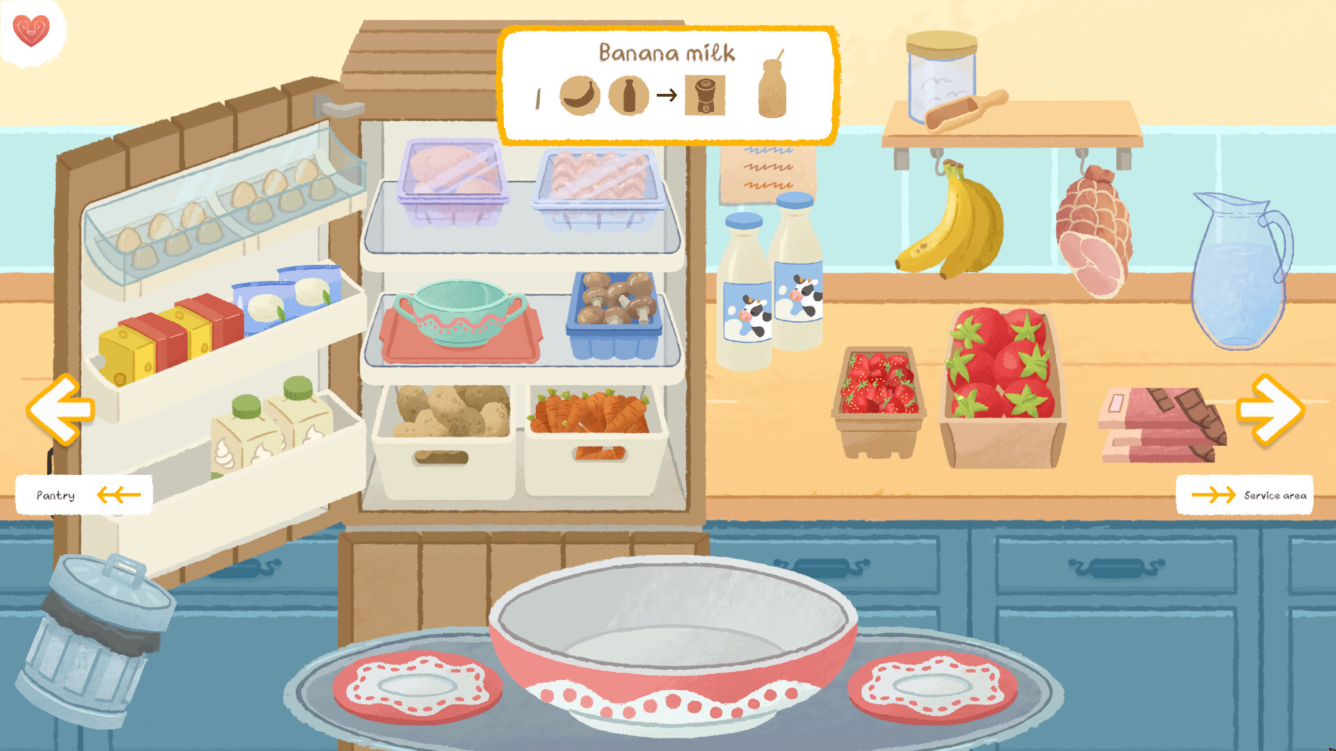 Cook for Love - Wooden Fridge screenshot 1