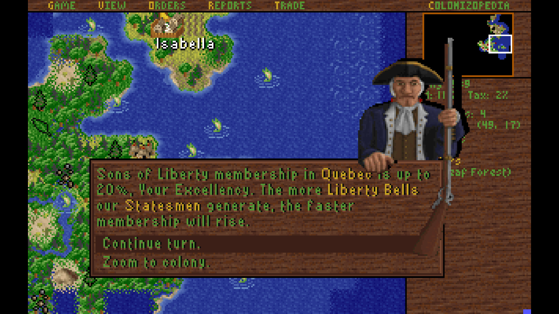 Sid Meier's Colonization (Classic) screenshot 9
