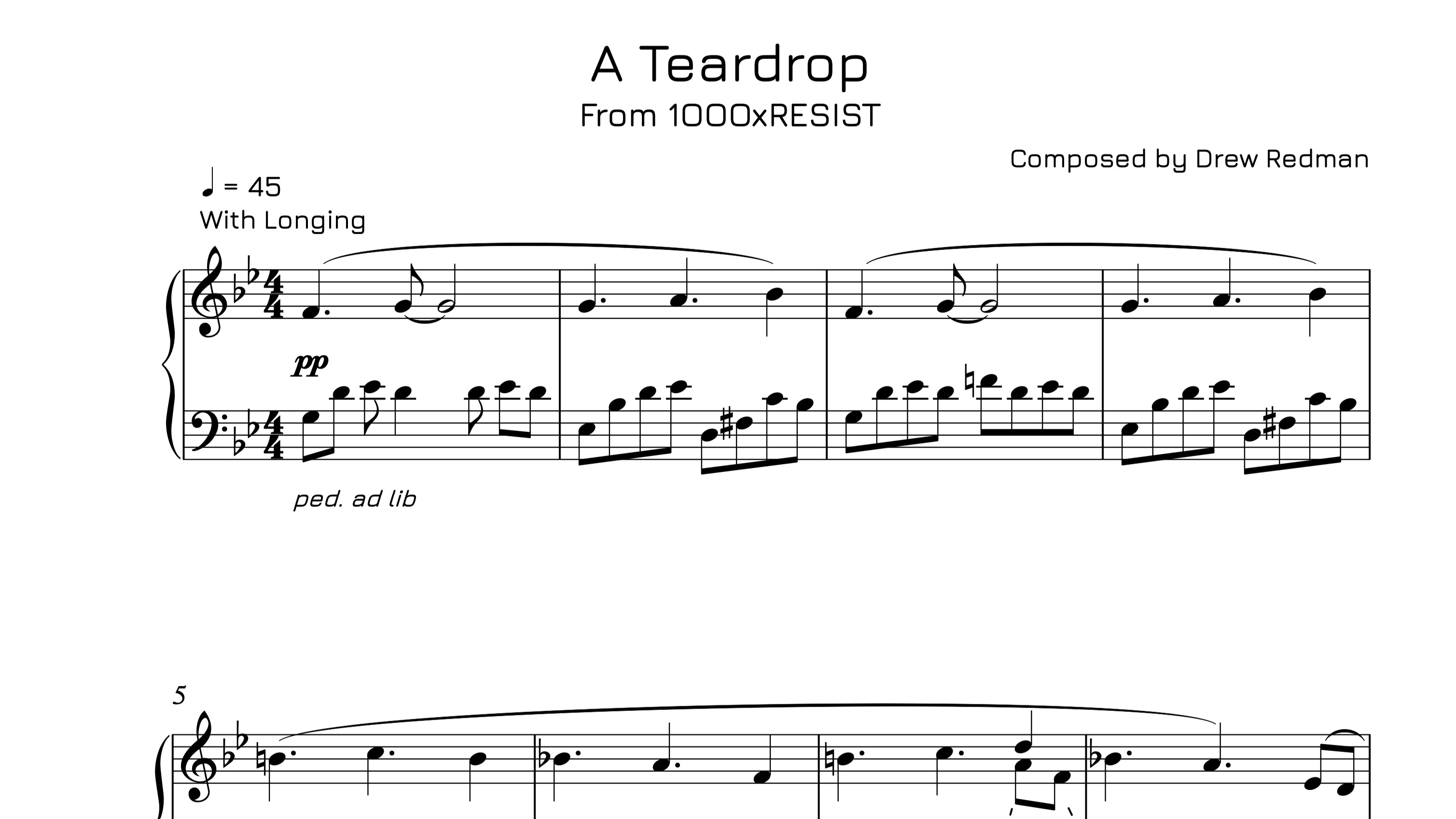 1000xRESIST - Piano Book Vol.1 screenshot 1