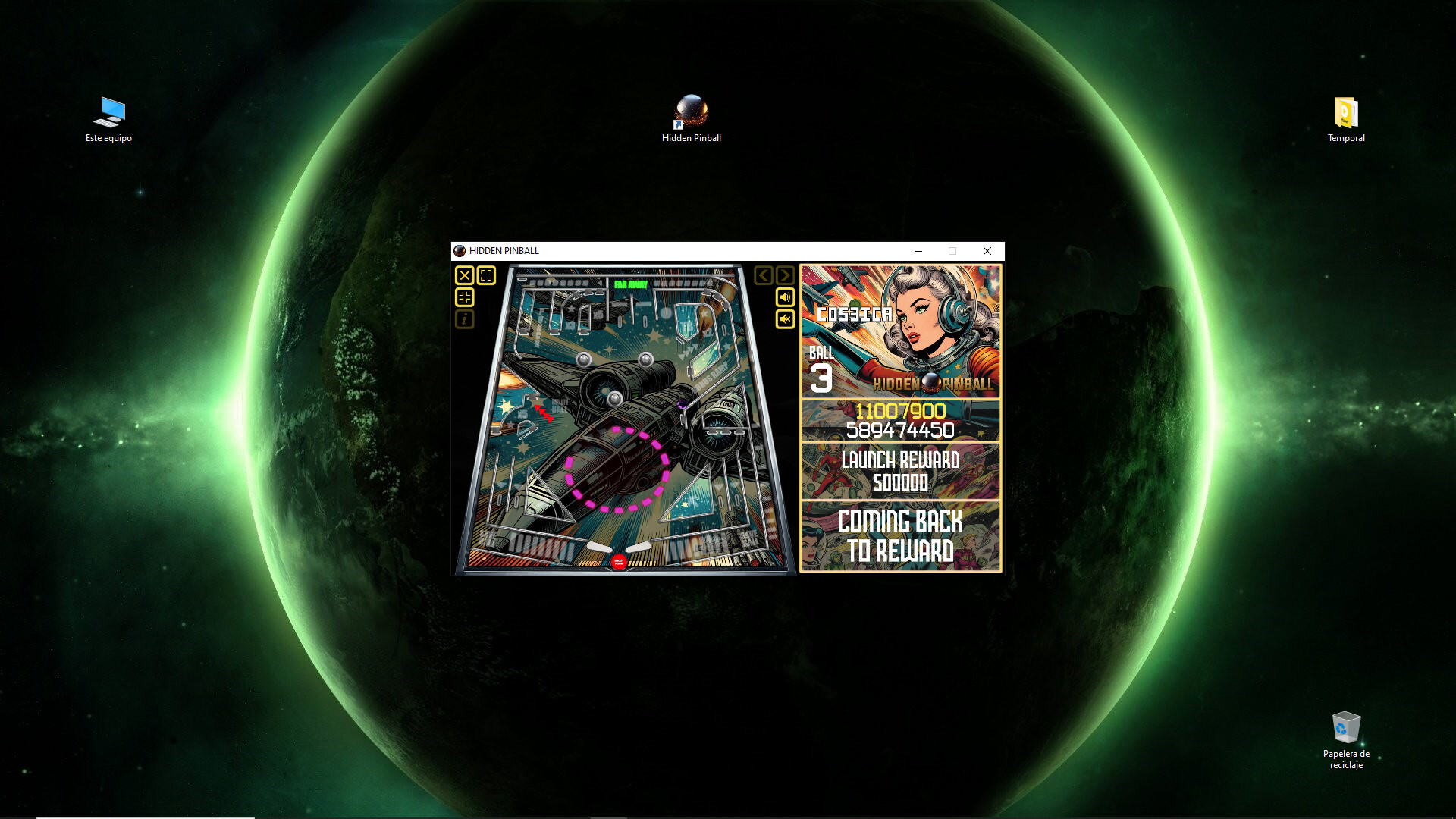 Hidden Pinball screenshot 1