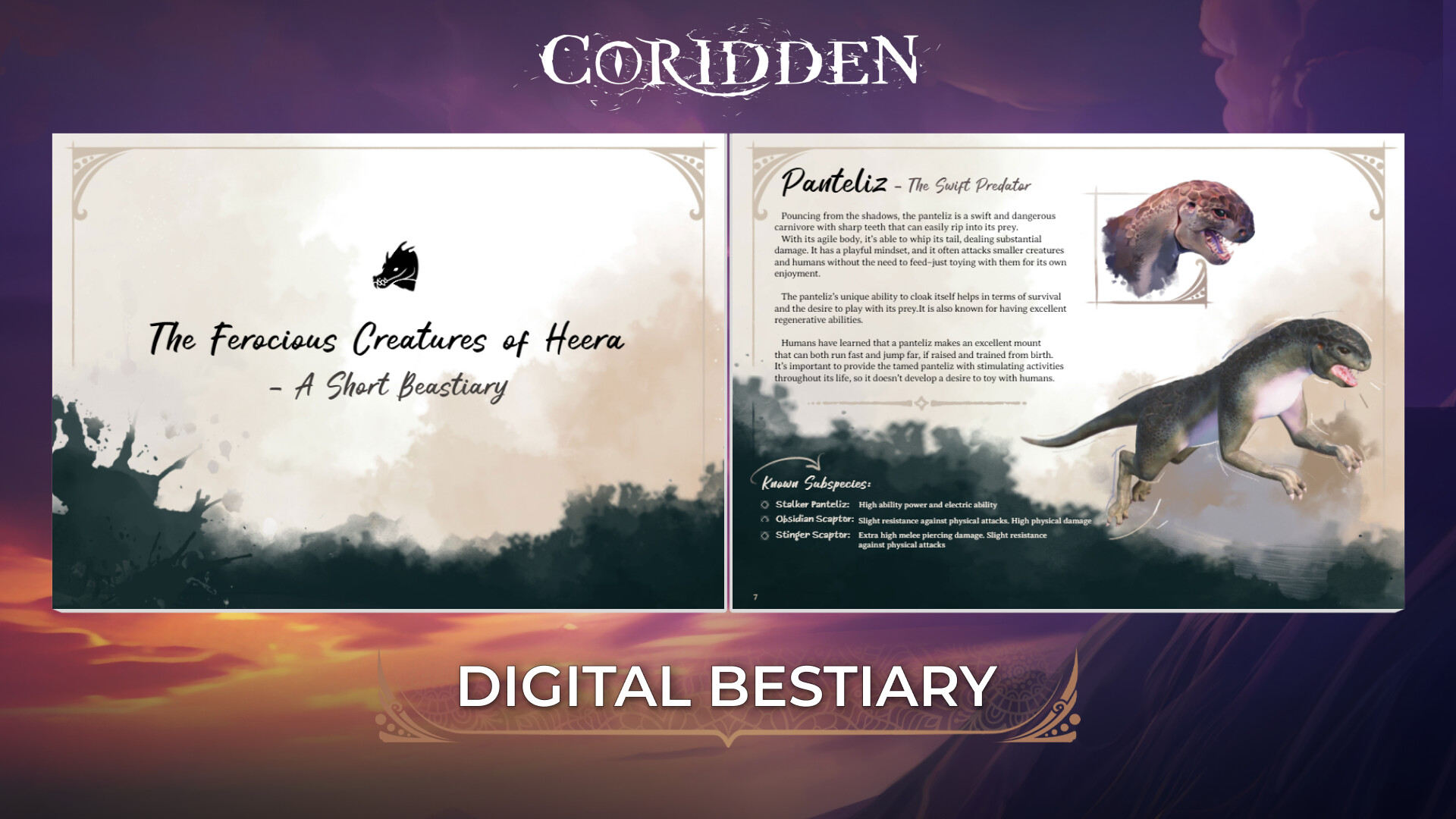 Coridden - Digital Bestiary screenshot 1