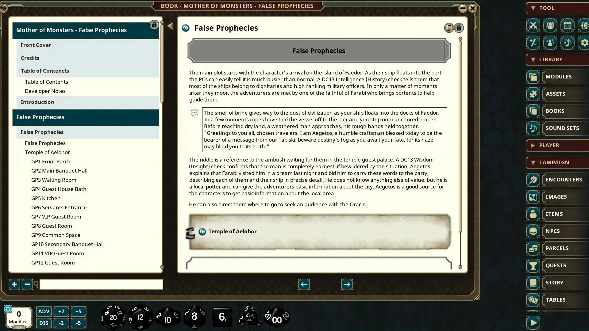 Fantasy Grounds - False Prophecies screenshot 4