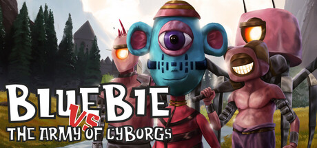 Bluebie VS The Army of Cyborgs — Steam header