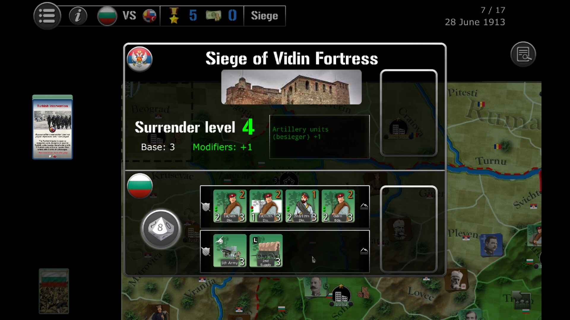 Wars Across the World: Bulgaria 1913 screenshot 1