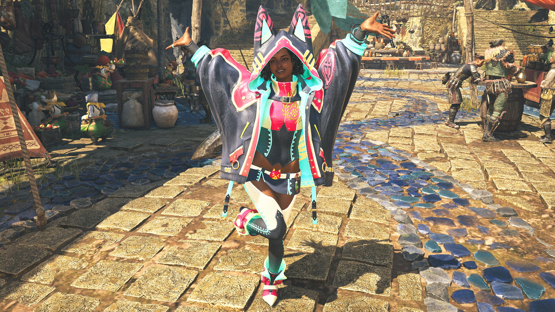 mhw chinese dress layered armor Monster Hunter Wilds female monster hunter armor