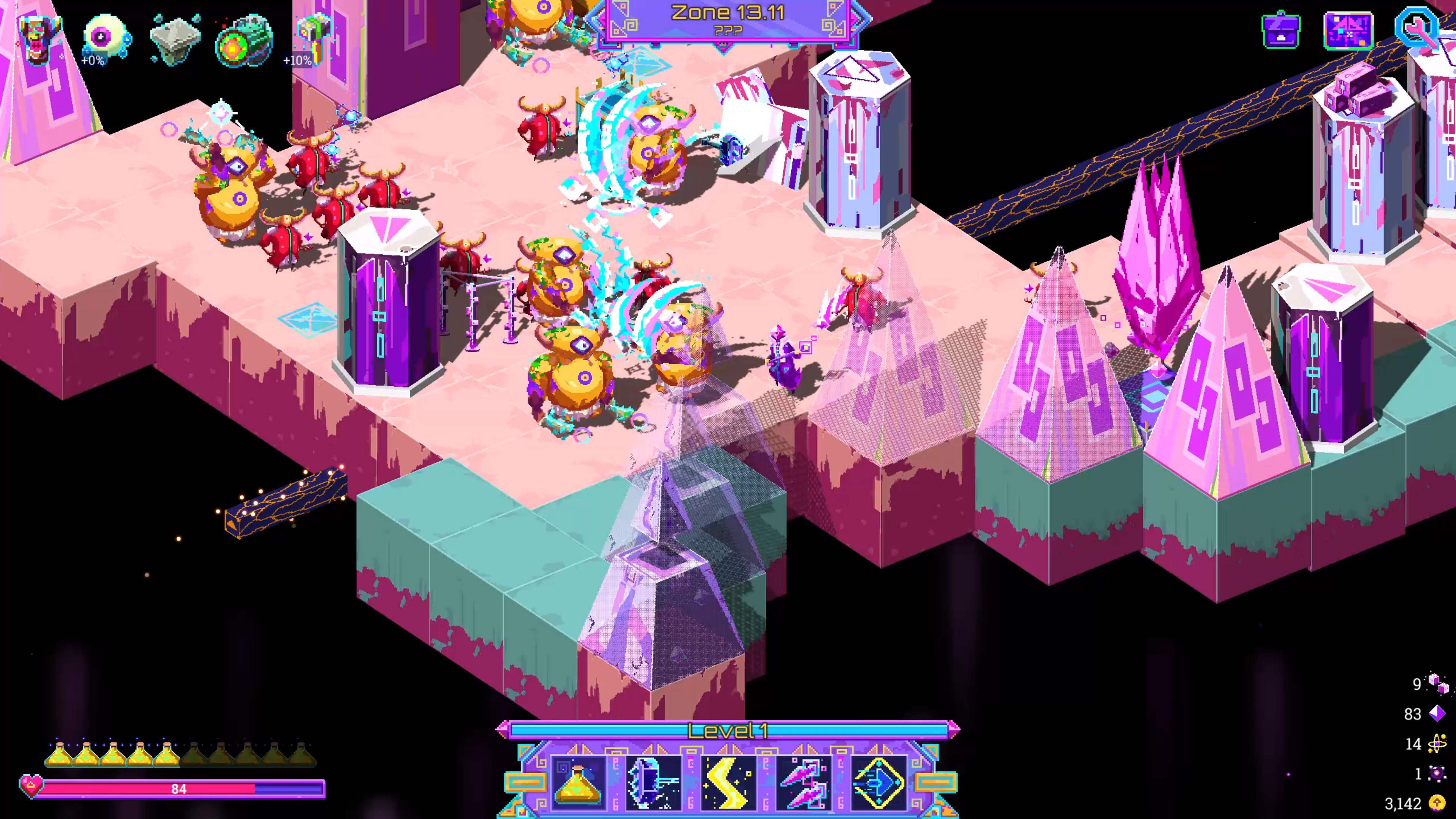 Neon Spellstorm screenshot 1
