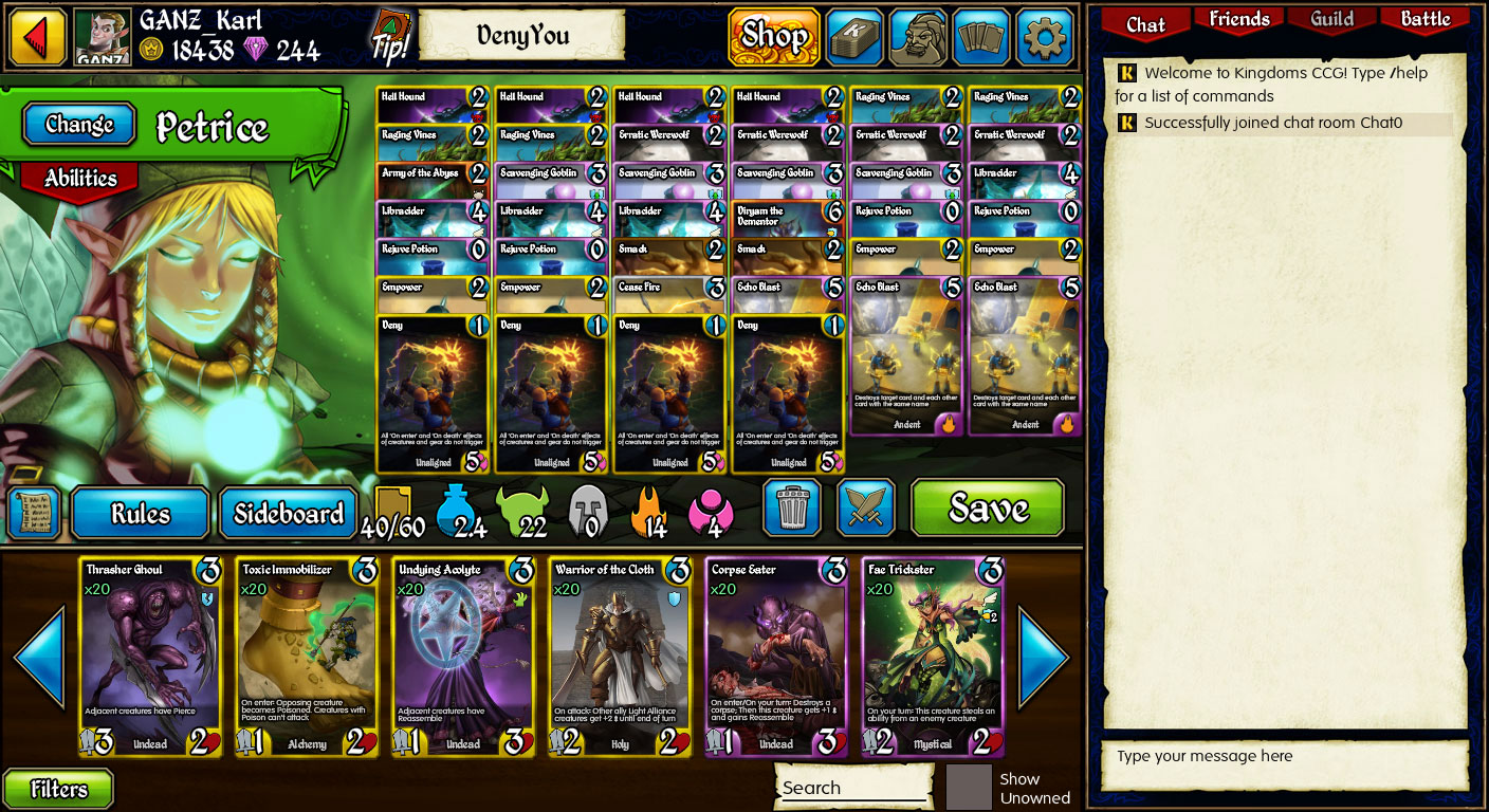 Kingdoms CCG screenshot 3