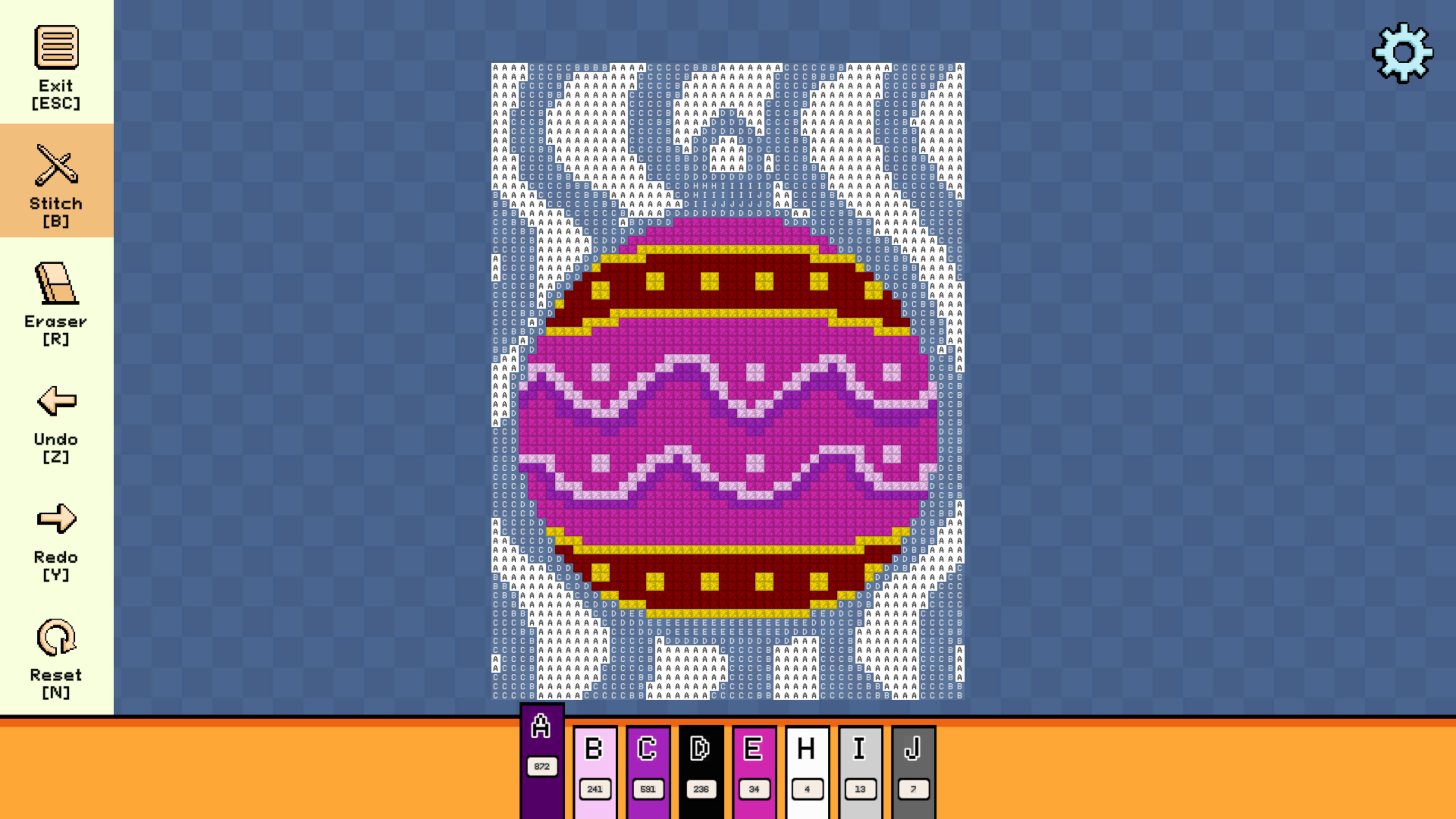 Pixel Cross Stitch - Christmas Baubles Pack 3 screenshot 1