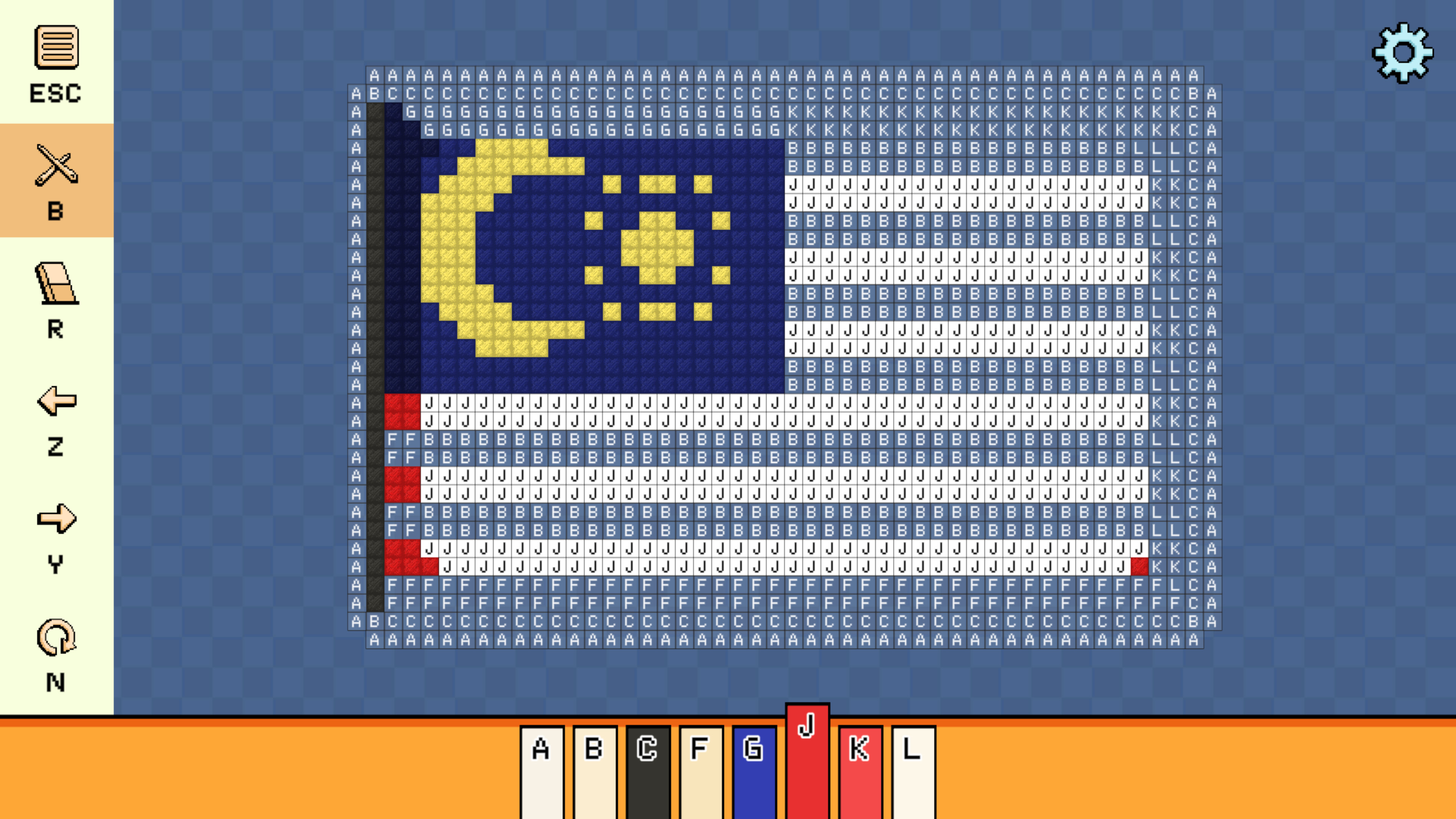 Pixel Cross Stitch - Flags Pack screenshot 1