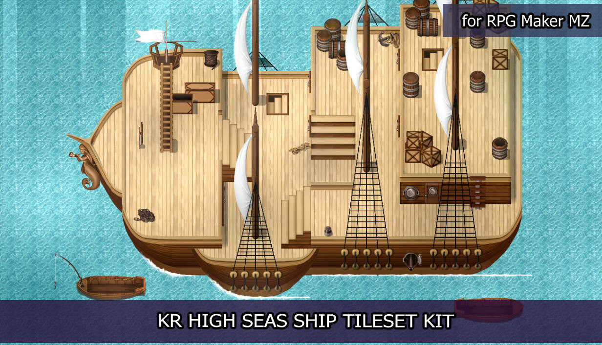 RPG Maker MZ - KR High Seas Ship Tileset Kit Depots · SteamDB