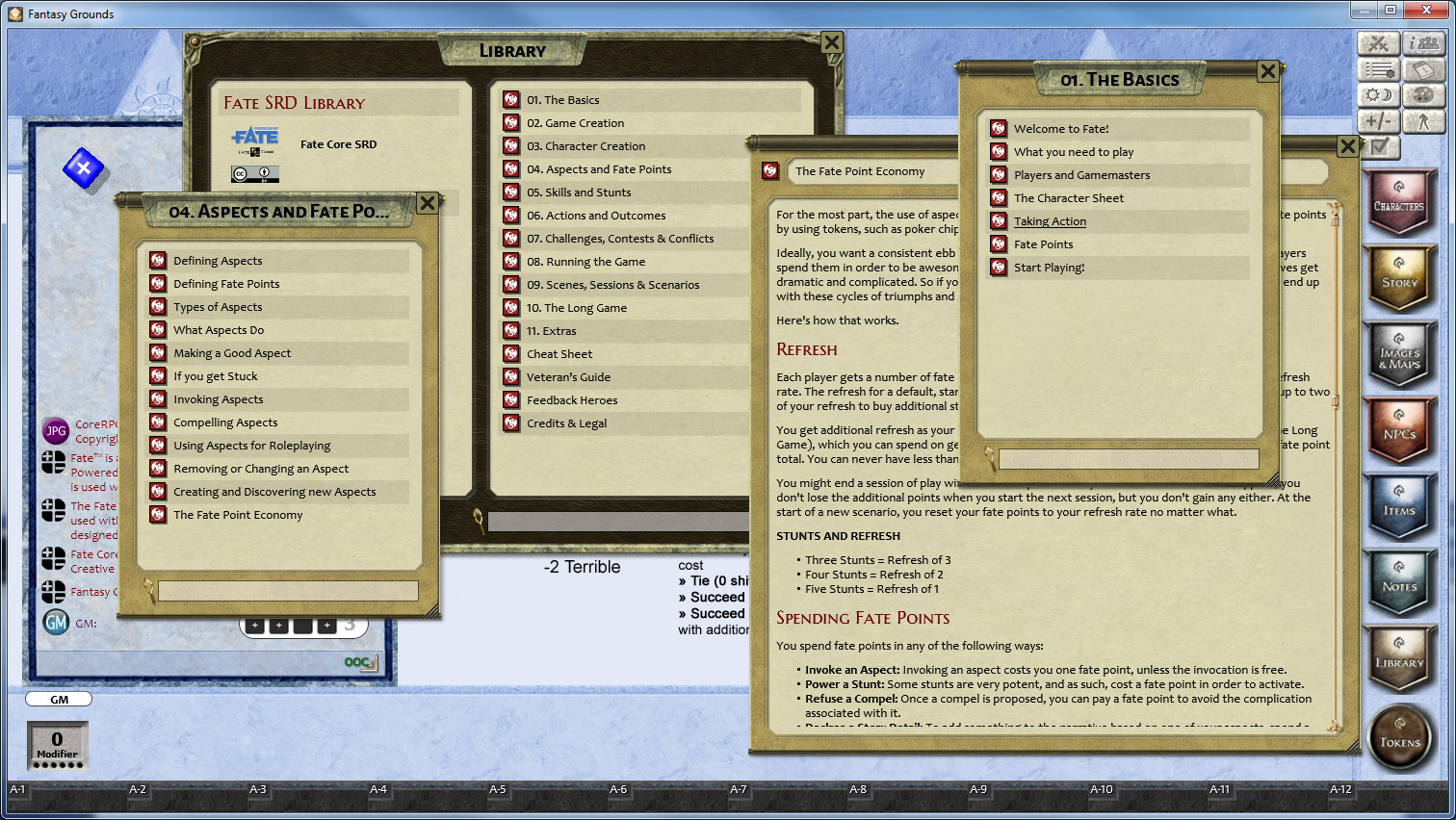 Fantasy Grounds - FATE Core Ruleset screenshot 3