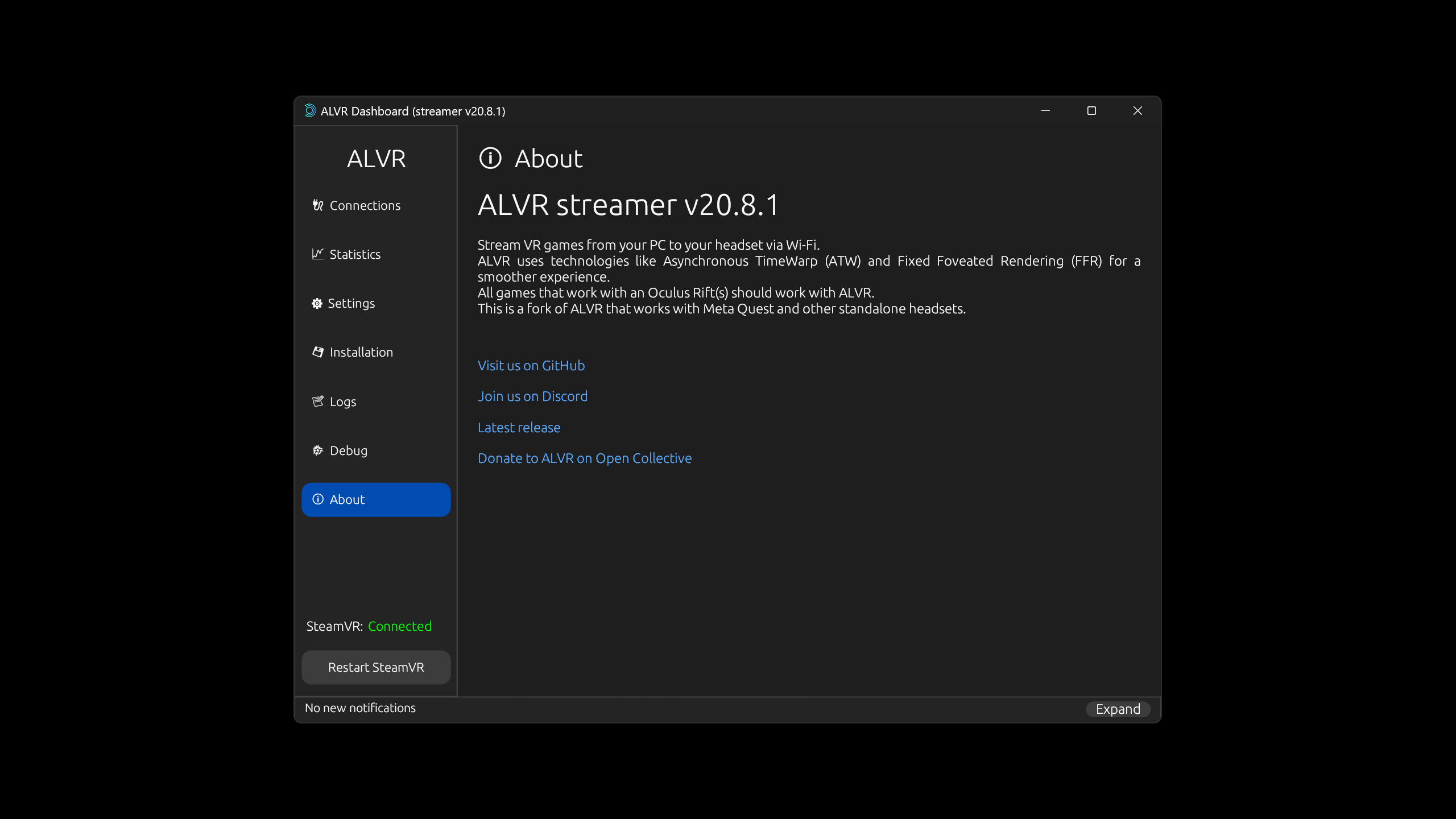 ALVR - Air Light VR screenshot 5