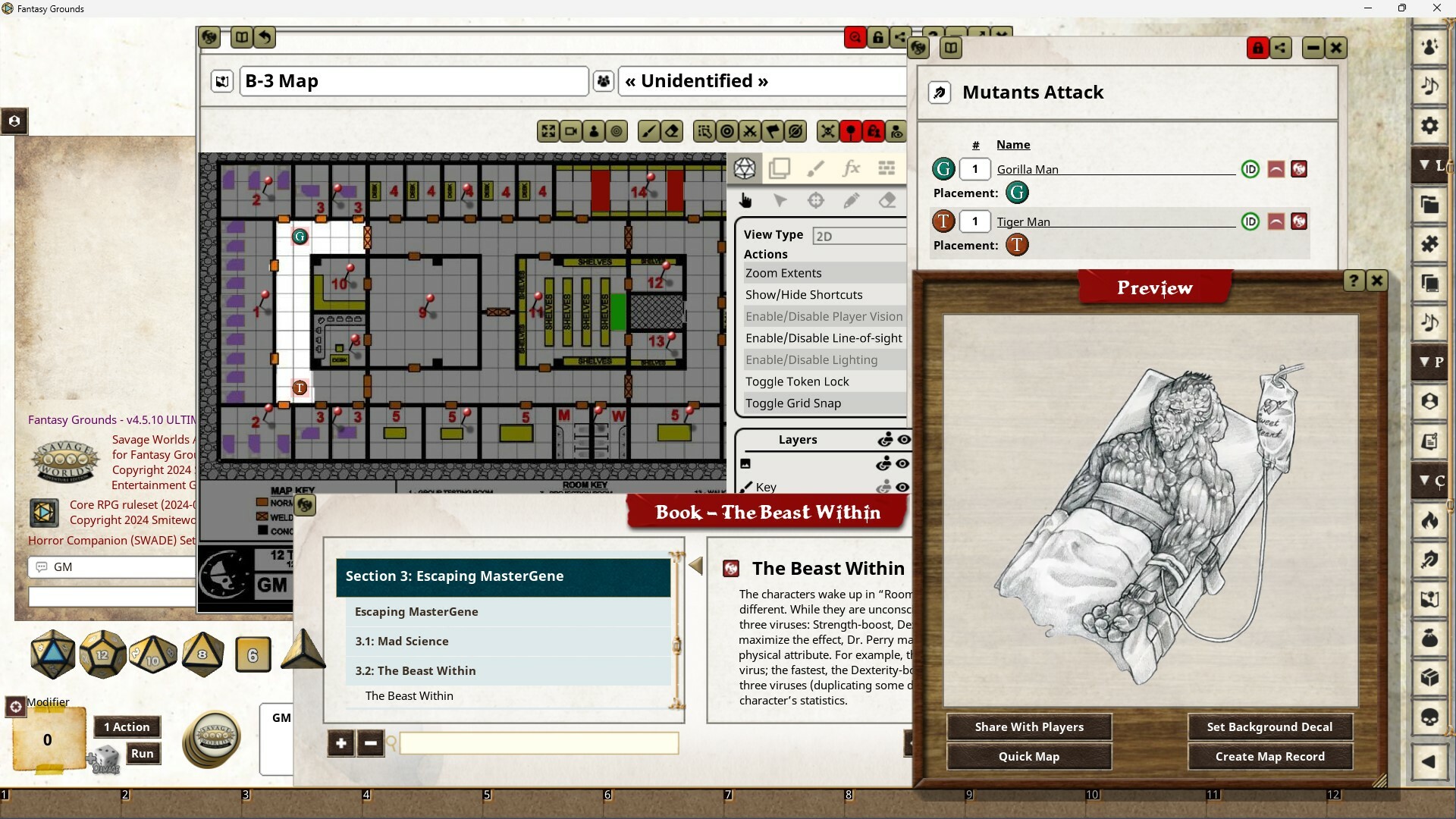 Fantasy Grounds - The Beast Within screenshot 7