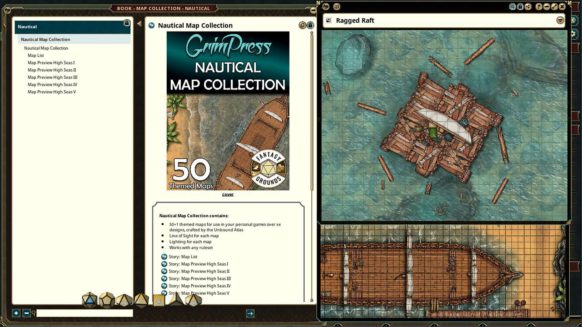 Fantasy Grounds - Map Collection - Nautical screenshot 2