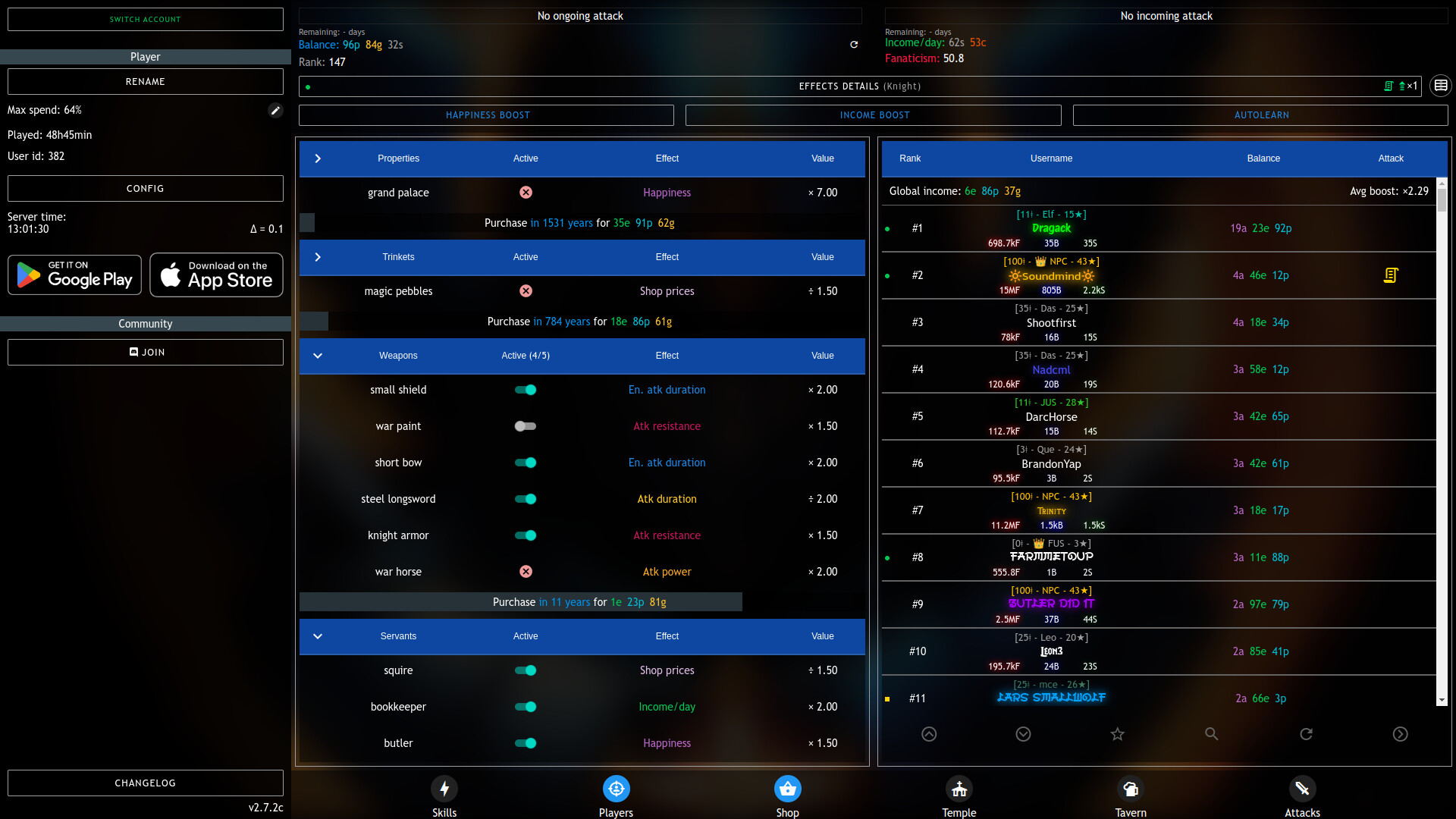 Progress Knight: Multiplayer screenshot 3