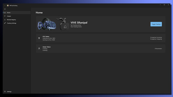 VRCFaceTracking screenshot