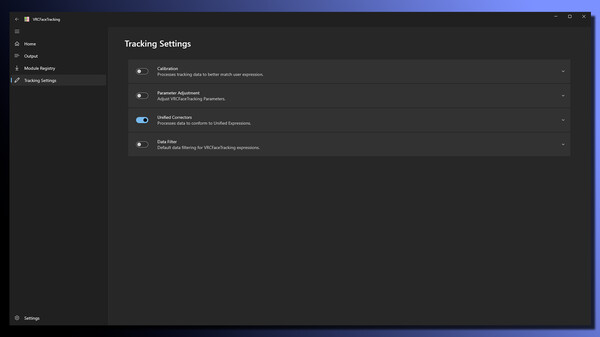 VRCFaceTracking screenshot