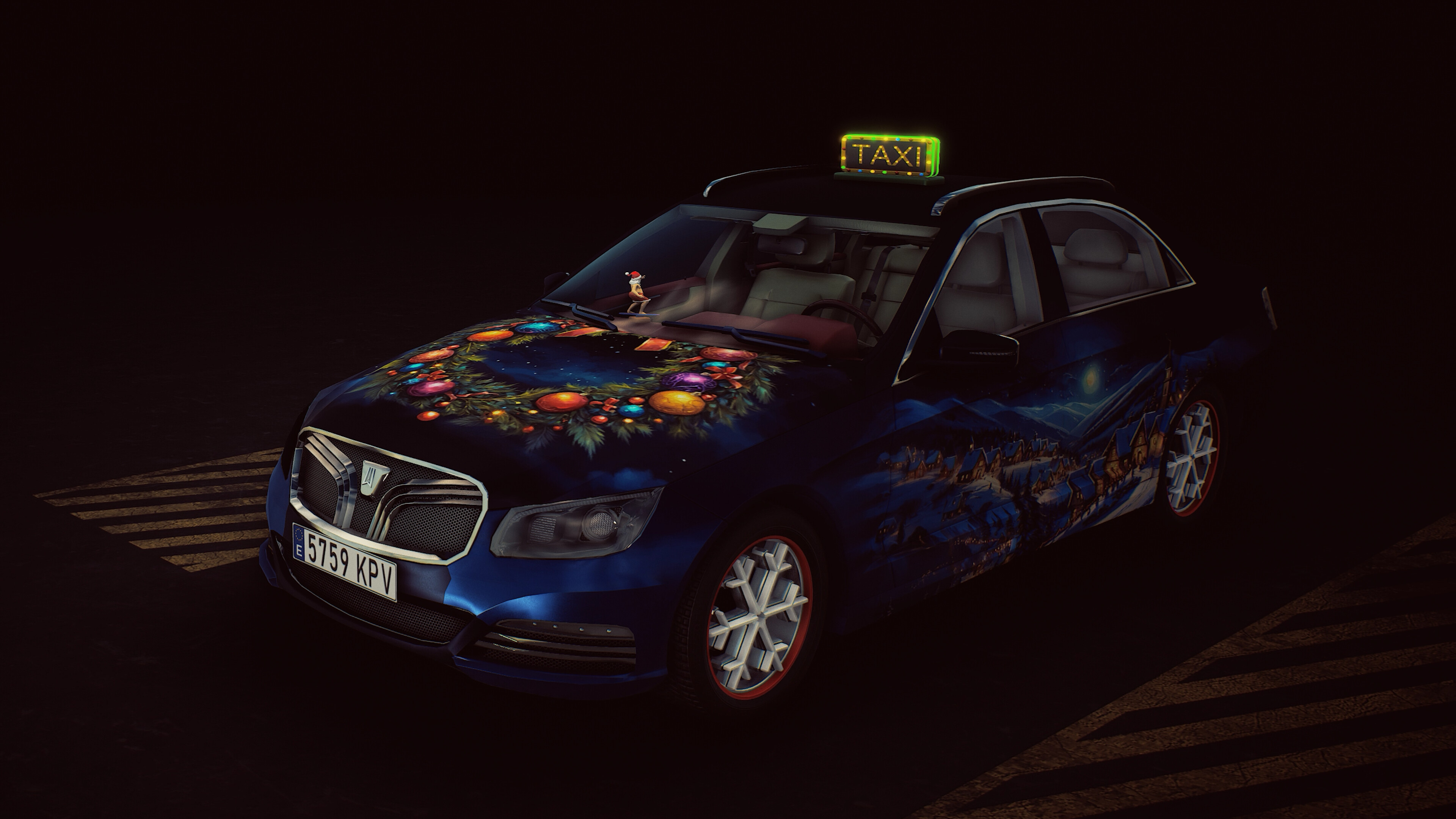 Taxi Life: A City Driving Simulator - Christmas Cosmetic Pack screenshot 5