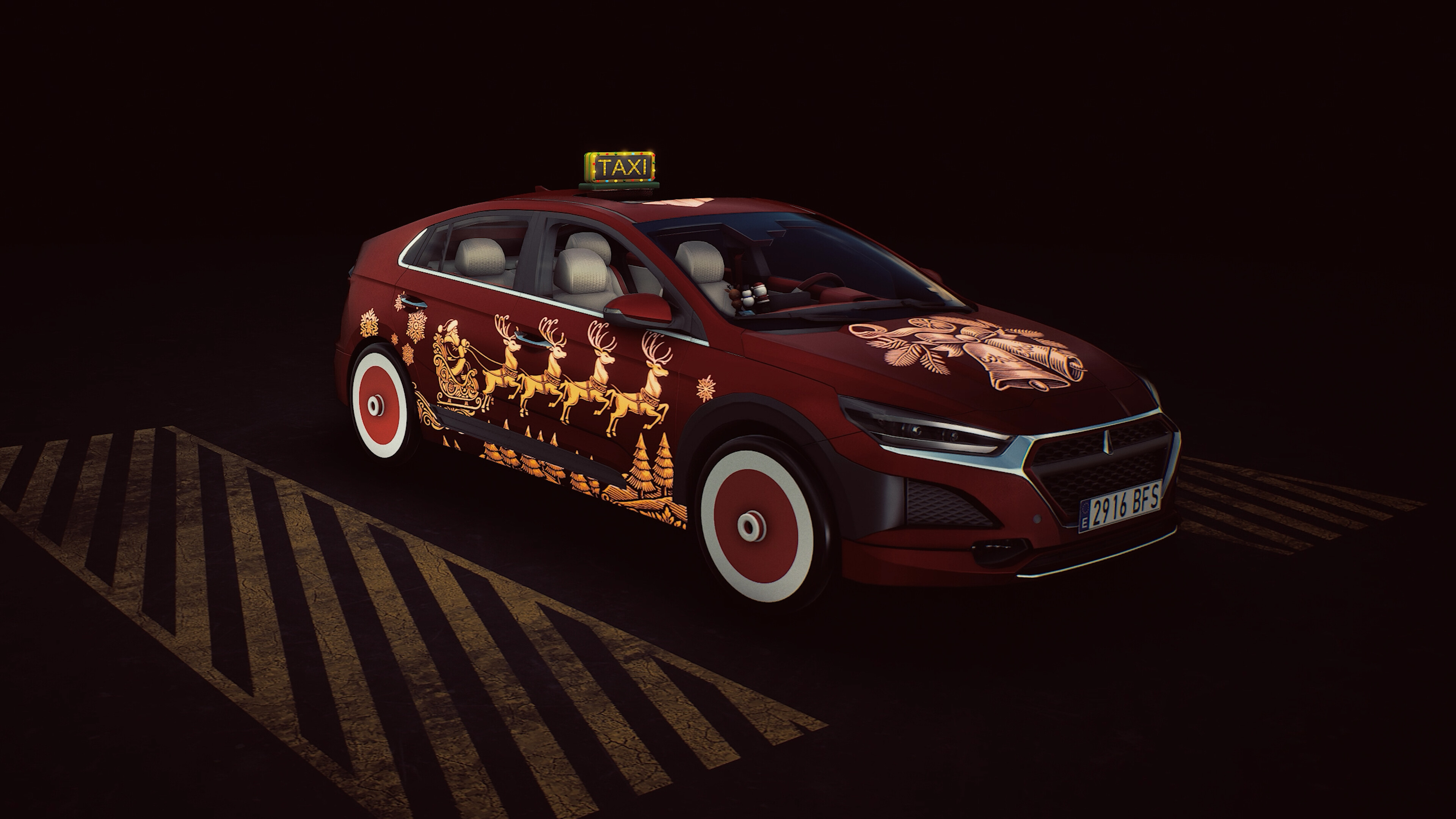 Taxi Life: A City Driving Simulator - Christmas Cosmetic Pack screenshot 3
