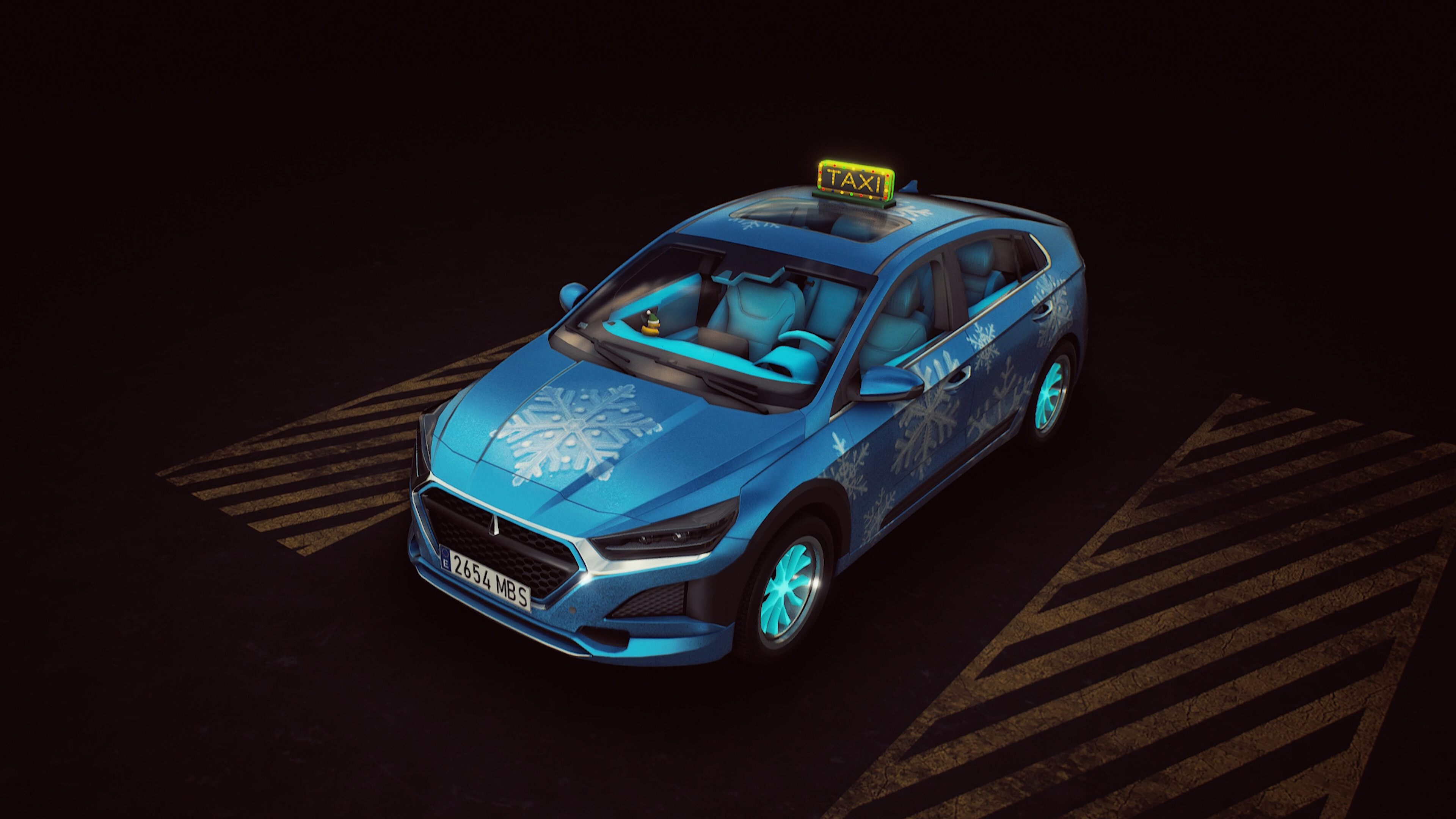 Taxi Life: A City Driving Simulator - Christmas Cosmetic Pack screenshot 1
