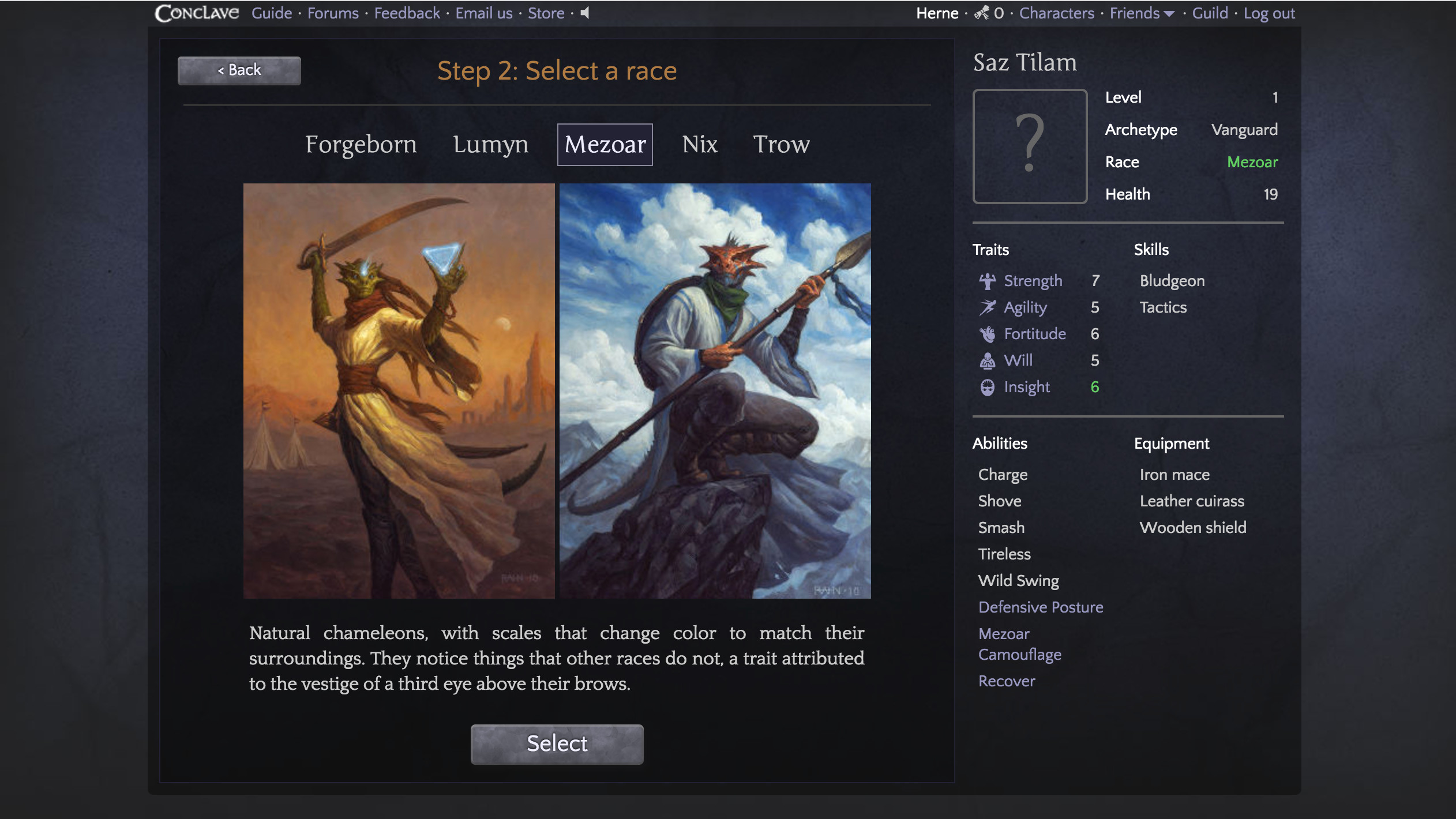 Conclave screenshot 1