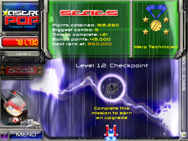 AstroPop Deluxe screenshot 2