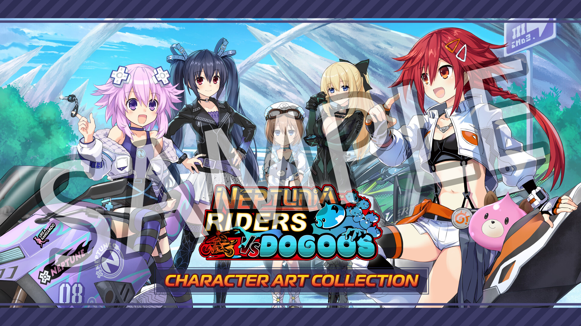 Neptunia Riders VS Dogoos Digital Art Book+Wallpapers screenshot 5