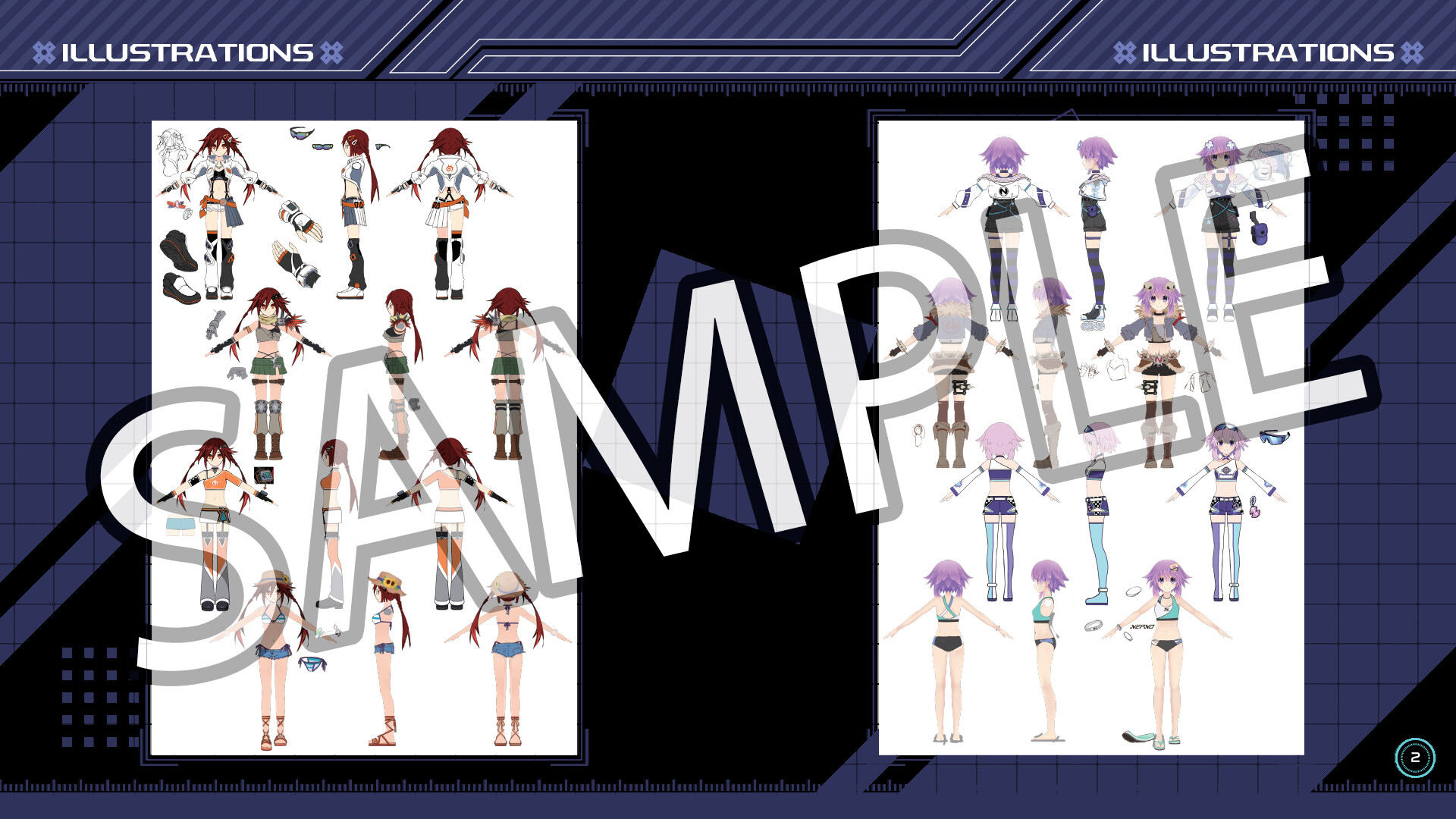 Neptunia Riders VS Dogoos Digital Art Book+Wallpapers screenshot 1