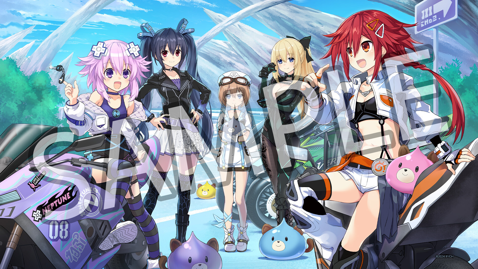 Neptunia Riders VS Dogoos Digital Art Book+Wallpapers screenshot 4
