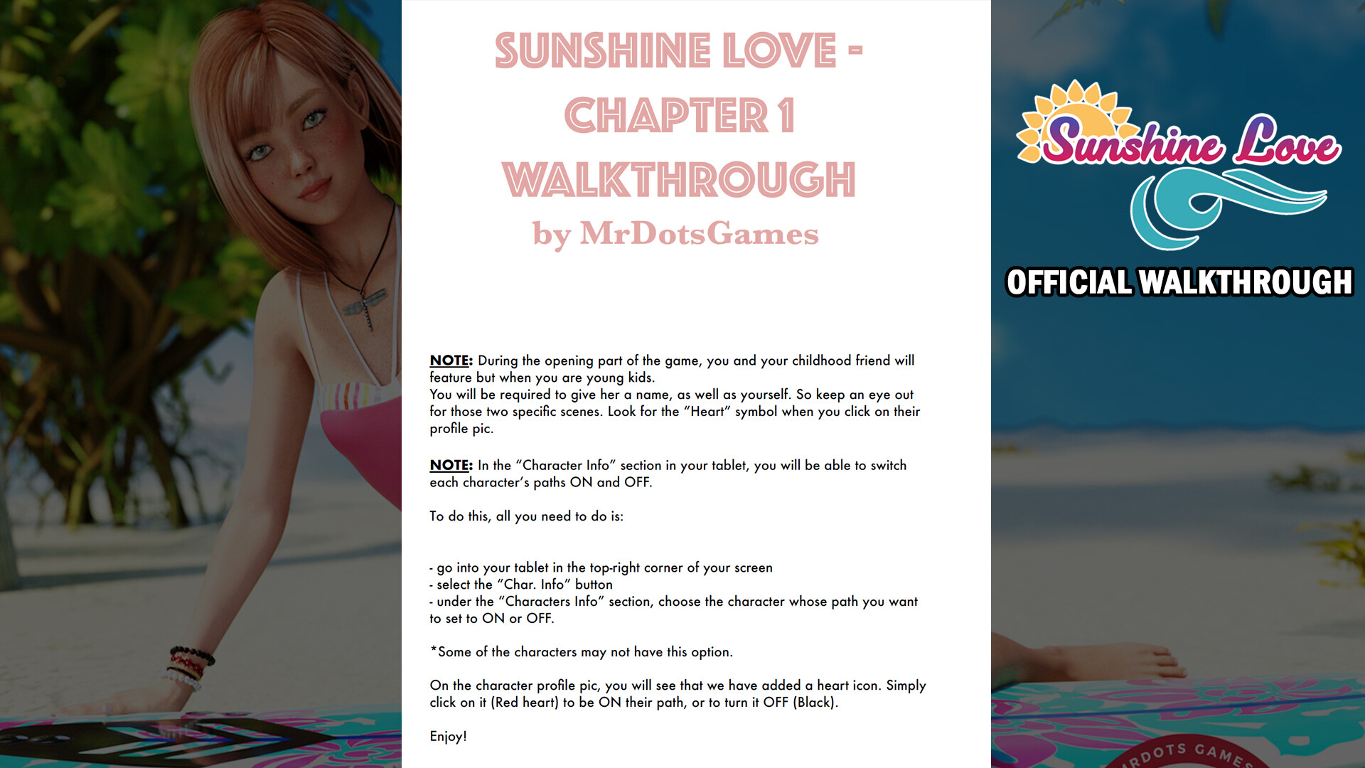 Sunshine Love CH2 Walkthrough screenshot 4