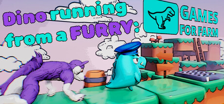 Dino running from a FURRY: GAMESFORFARM Cover Image