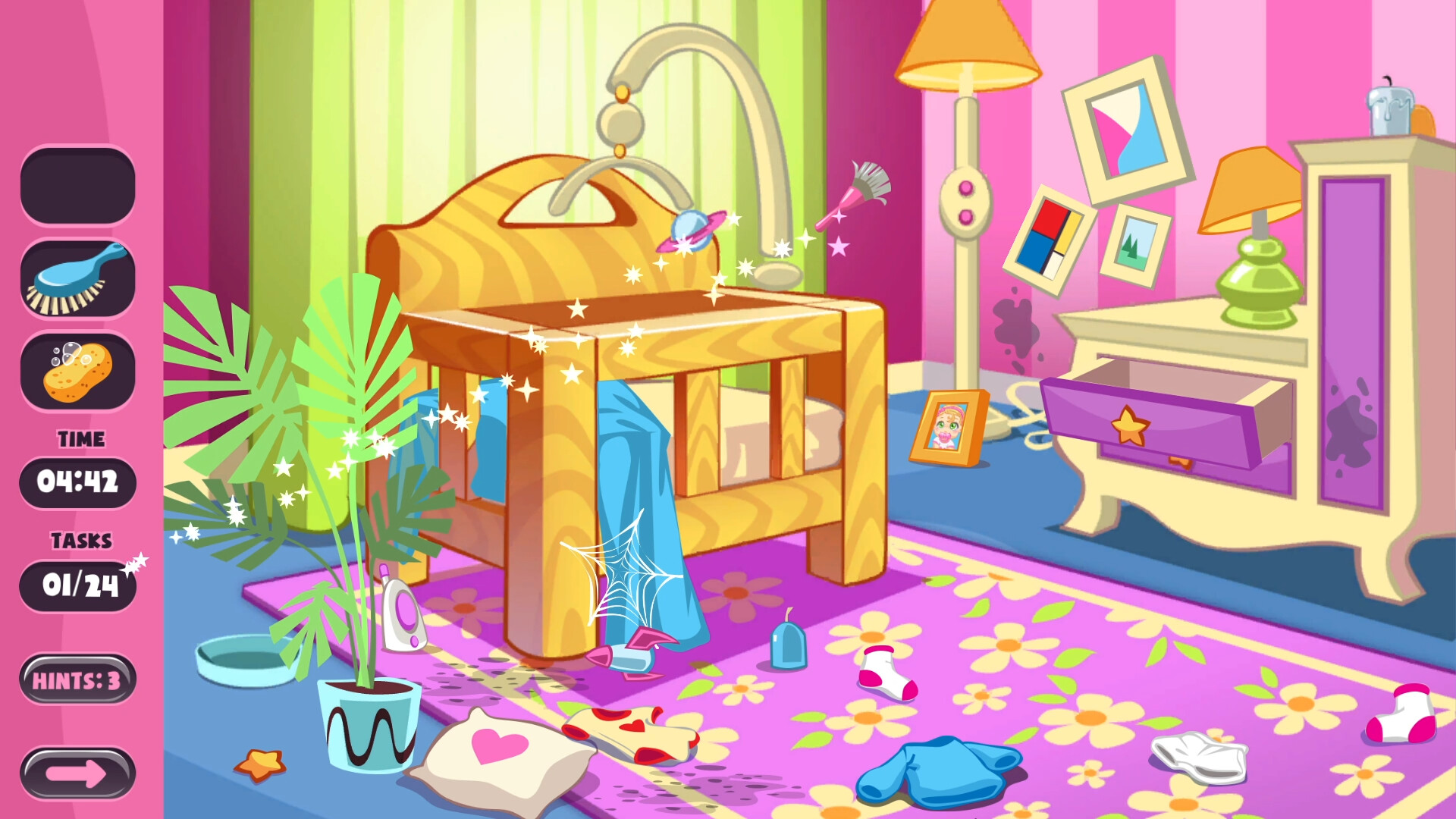 Home Cleaning: Cozy Baby Cleanup screenshot 1