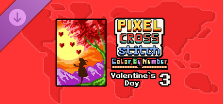 Pixel Cross Stitch - Valentine's Day Pack 3