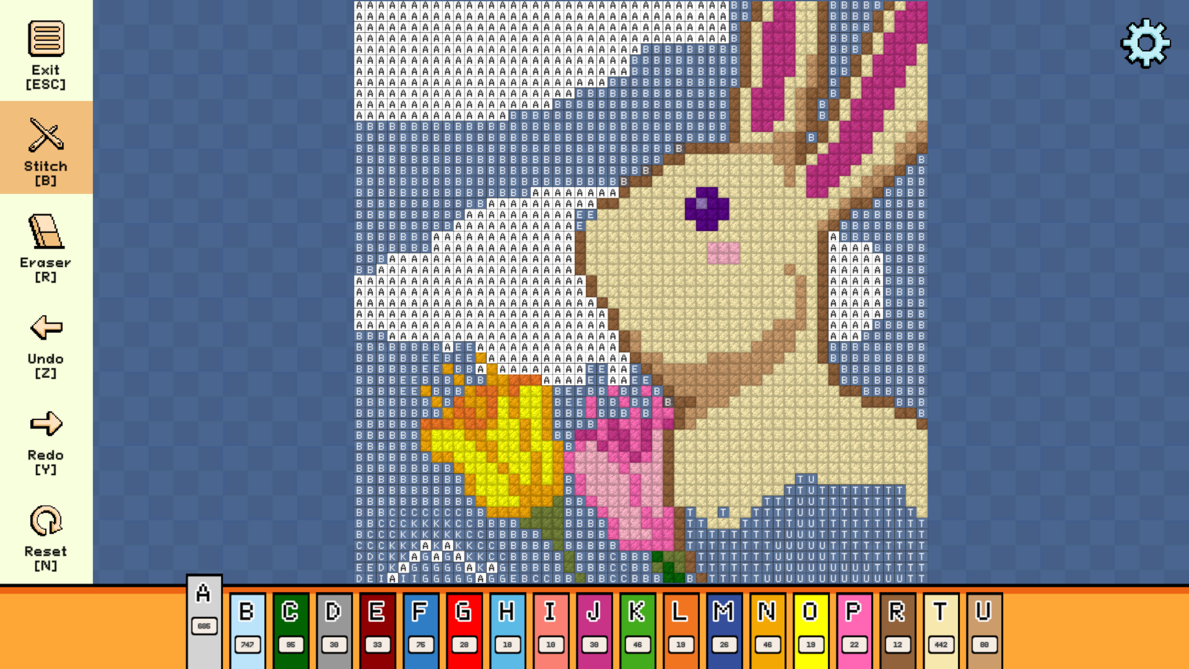 Pixel Cross Stitch - Easter Pack screenshot 1