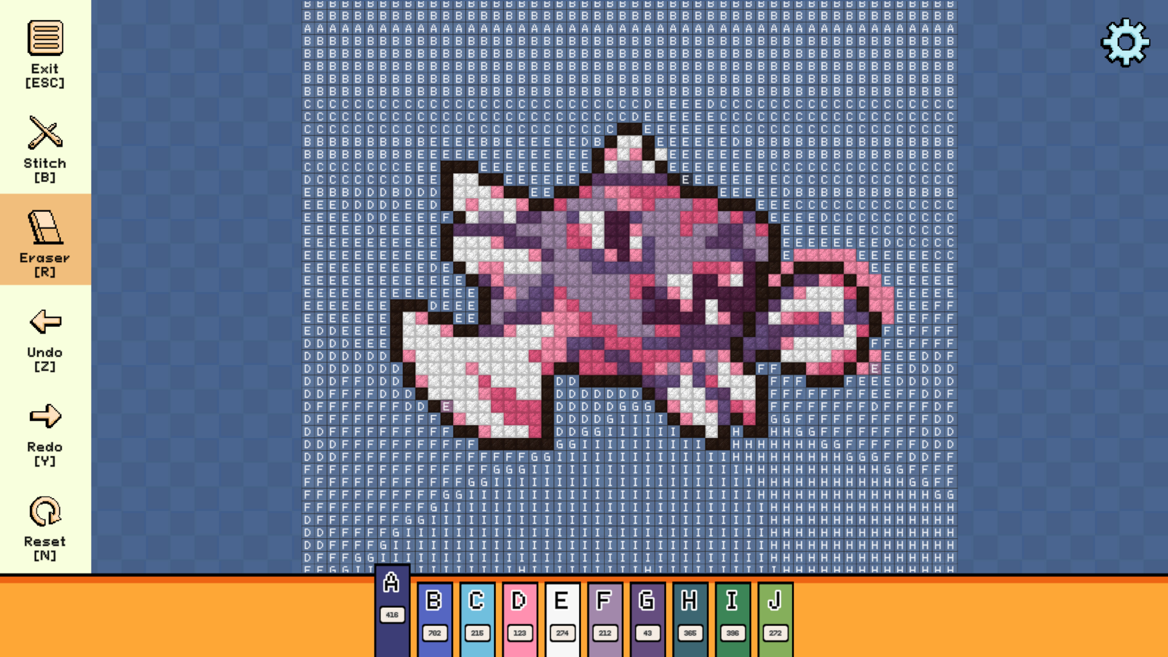 Pixel Cross Stitch - Menacing Monsters Pack screenshot 4
