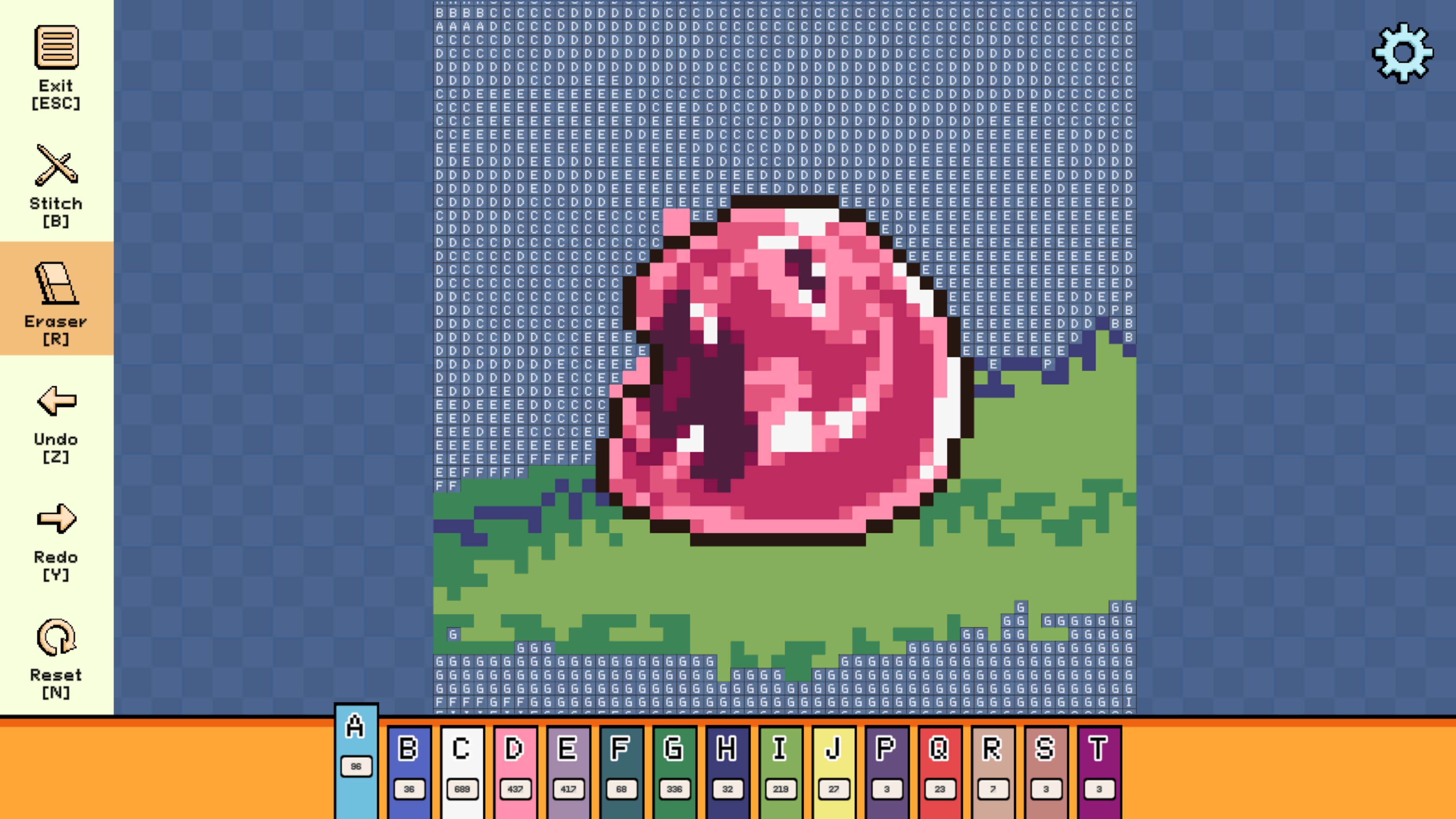 Pixel Cross Stitch - Menacing Monsters Pack screenshot 2