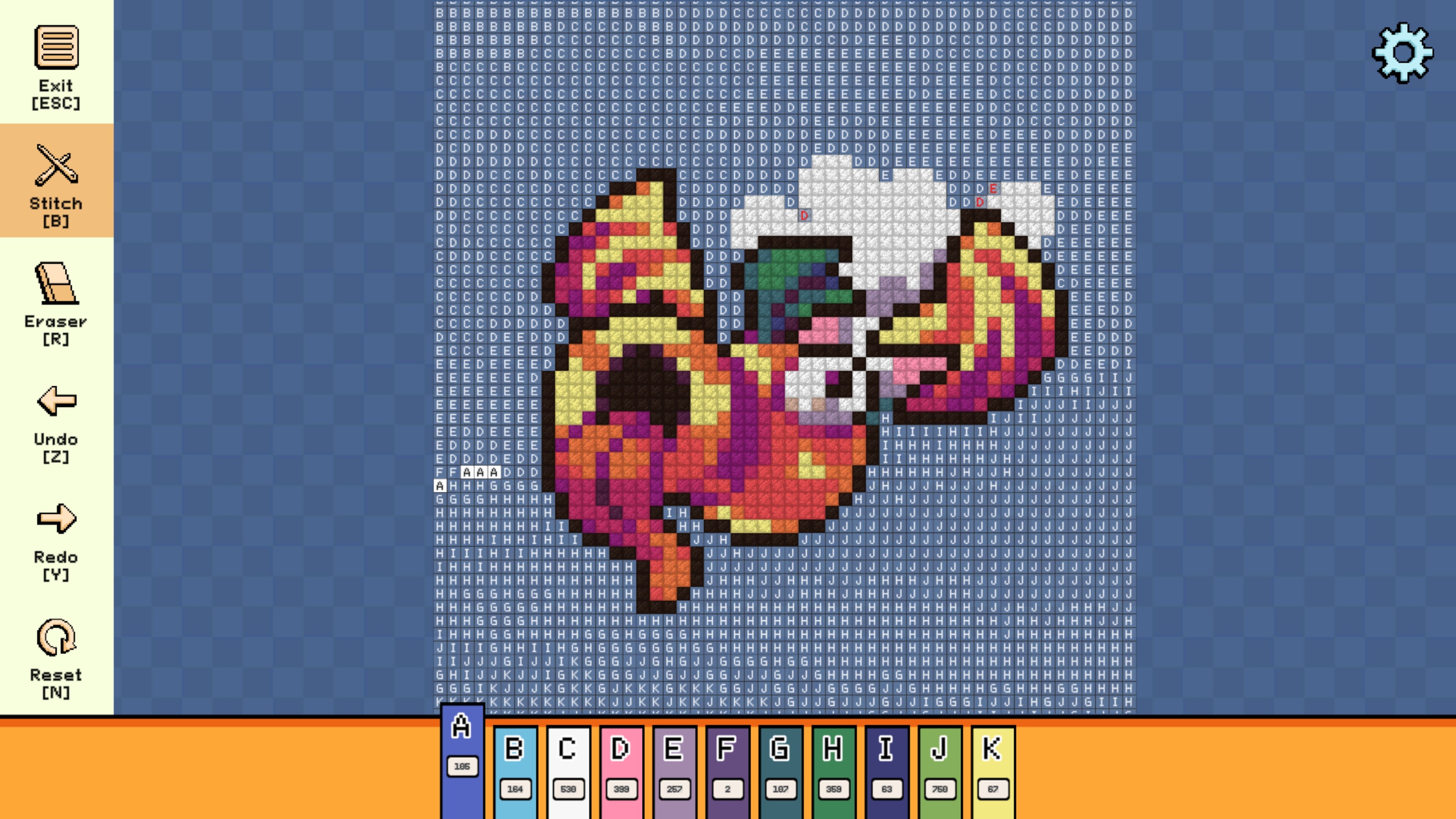 Pixel Cross Stitch - Menacing Monsters Pack 2 screenshot 4