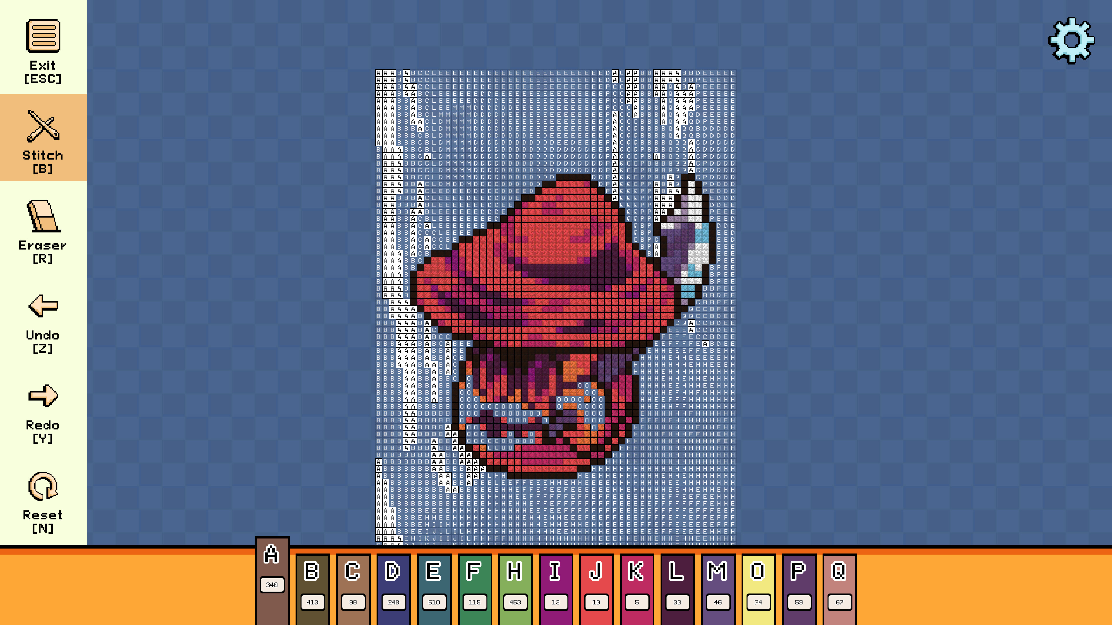 Pixel Cross Stitch - Menacing Monsters Pack 3 screenshot 3