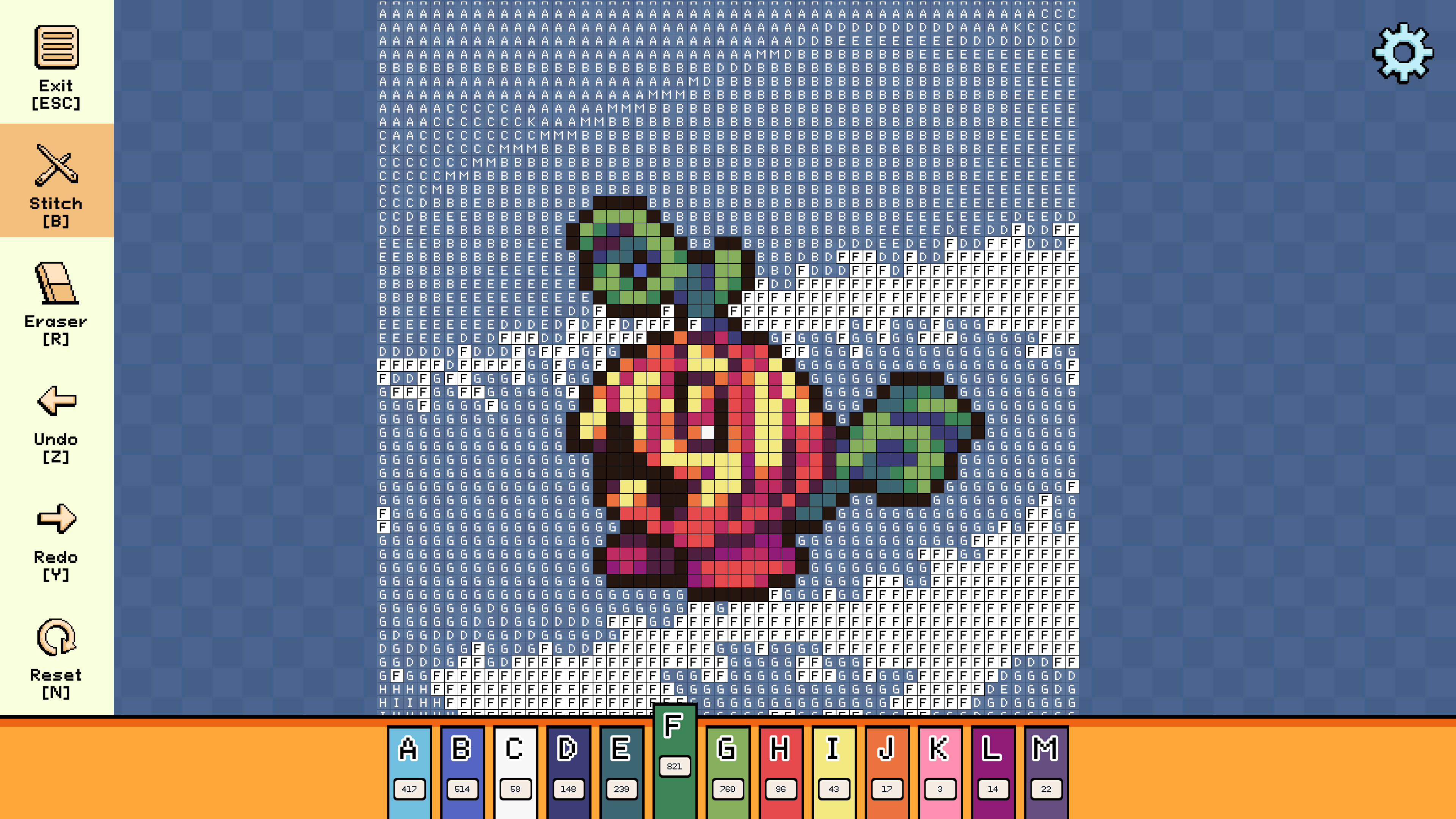 Pixel Cross Stitch - Menacing Monsters Pack 3 screenshot 4