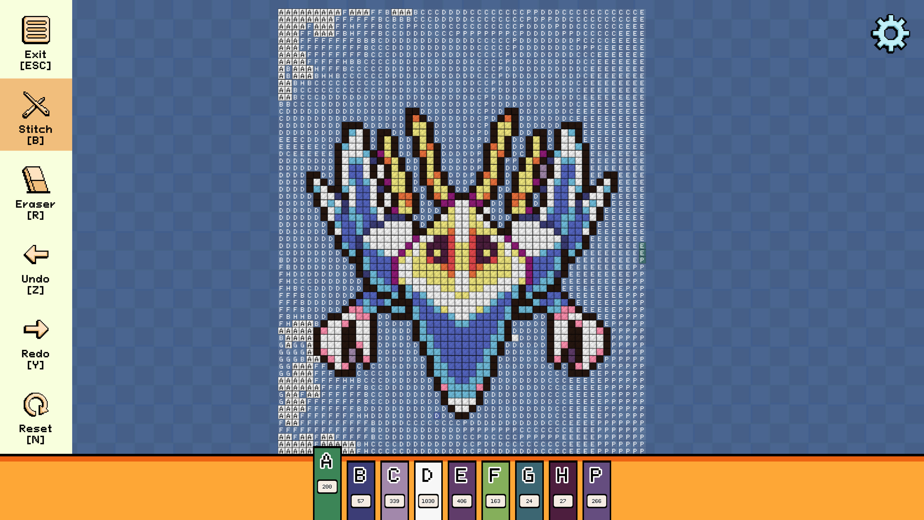 Pixel Cross Stitch - Menacing Monsters Pack 3 screenshot 2