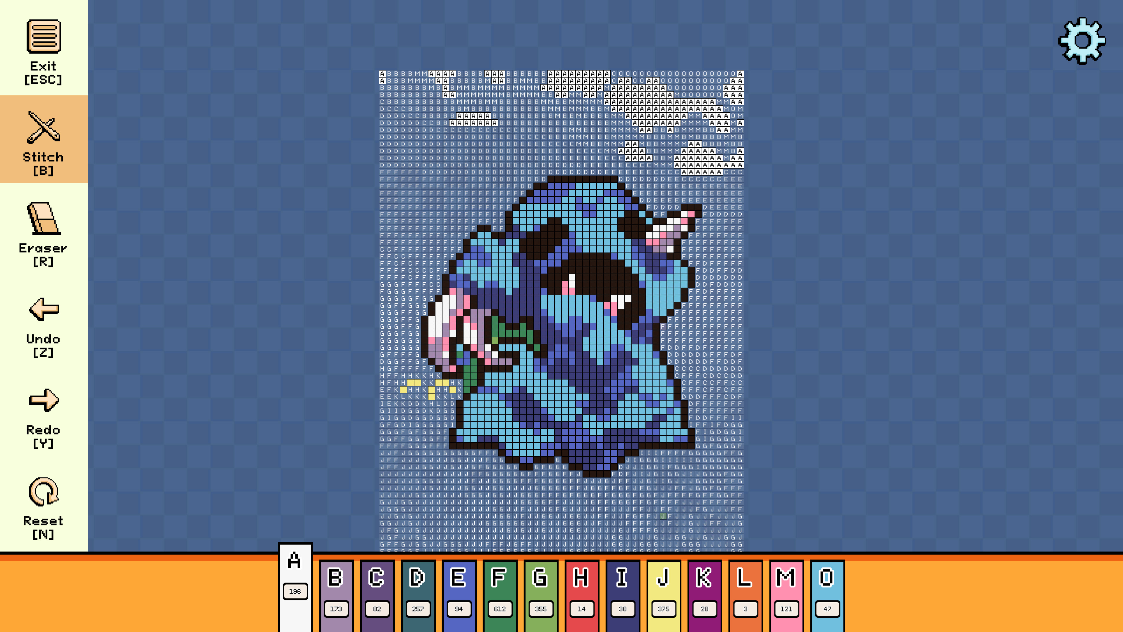 Pixel Cross Stitch - Menacing Monsters Pack 3 screenshot 1