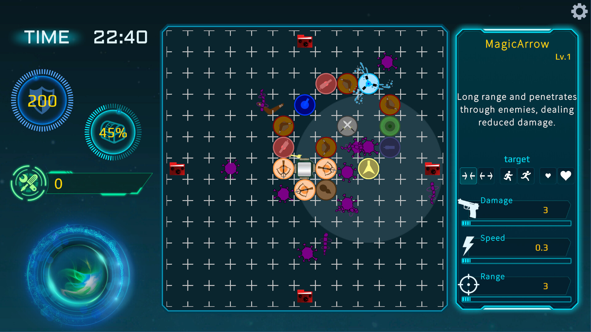 Tower defense for virus screenshot 1