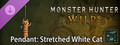 Monster Hunter Wilds - Accessoire : Chat blanc étiré