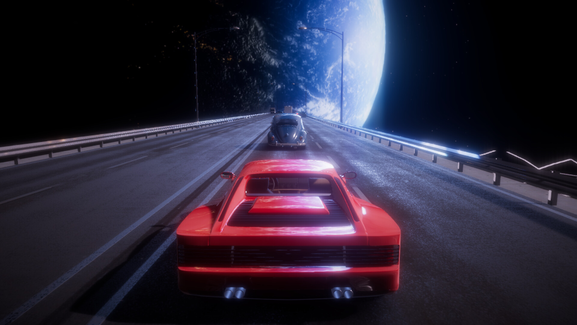 Synthwave Driver screenshot 2