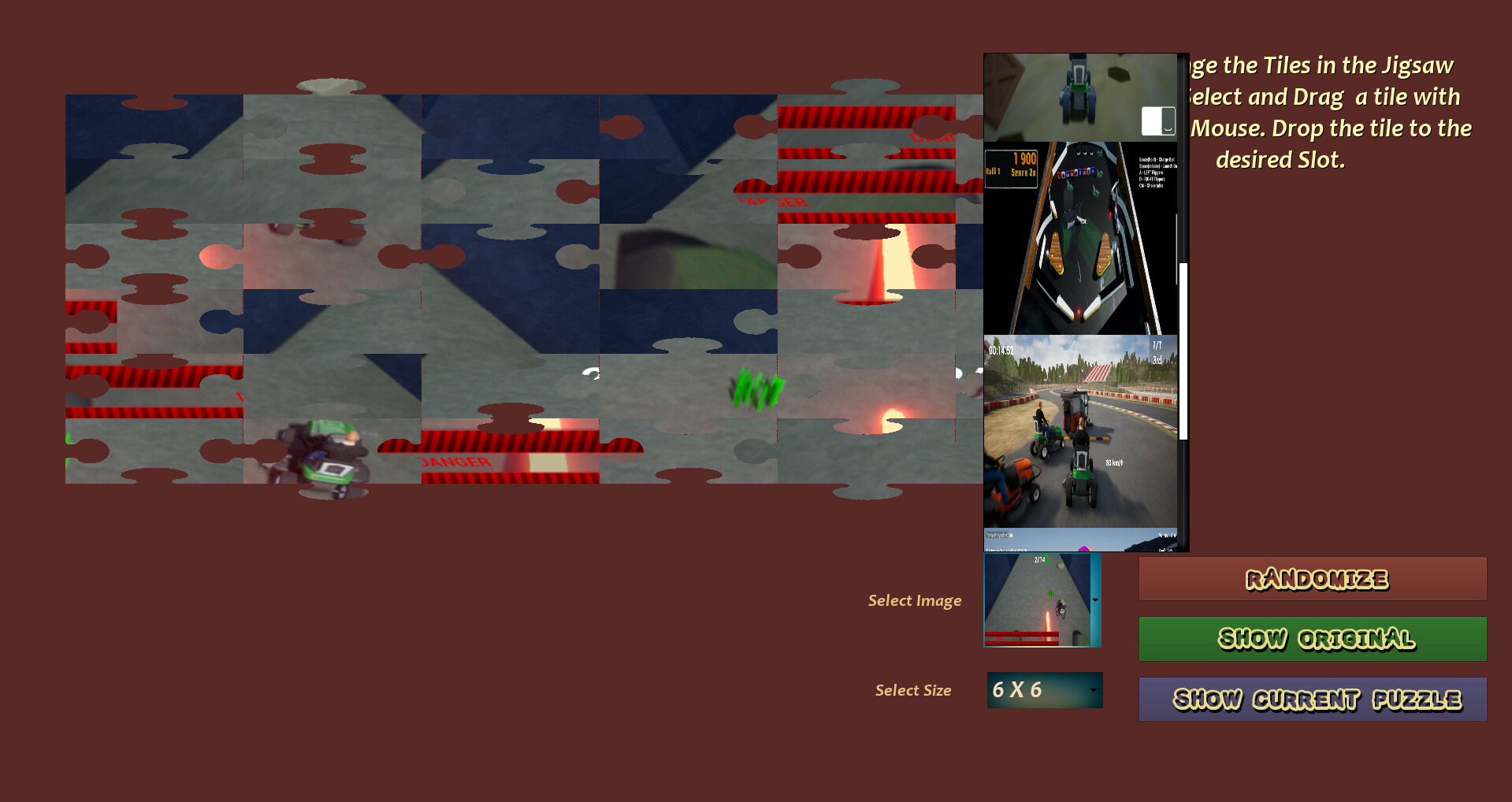 Lawnmower Game Jigsaw screenshot 2