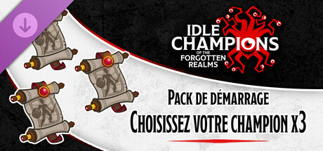 Pack de démarrage Choisissez votre champion x3