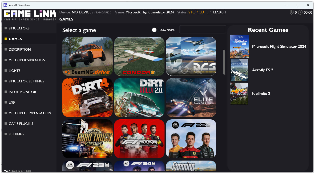 YawVR GameLink screenshot 7