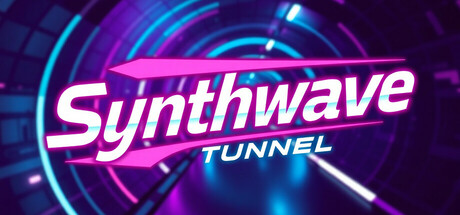 Synthwave Tunnel — Steam header