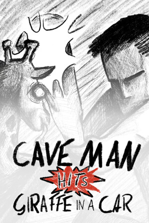 Caveman hits Giraffe in a Car
